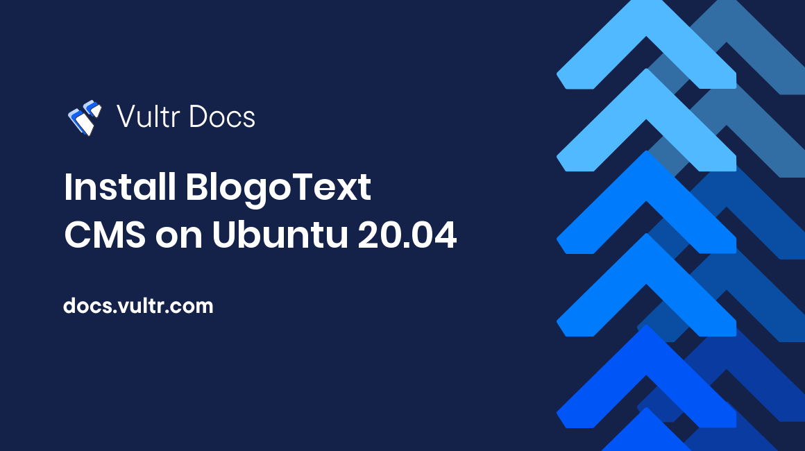 Install BlogoText CMS on Ubuntu 20.04 header image