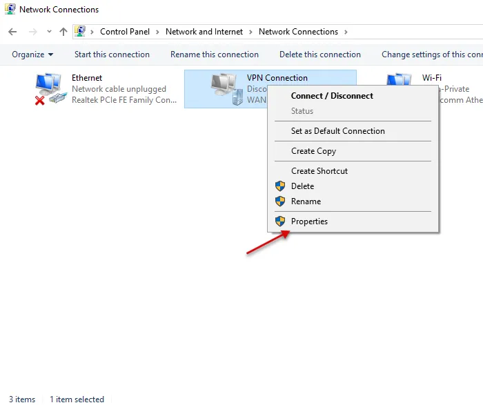 Adapter Settings