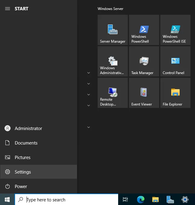 Windows Settings