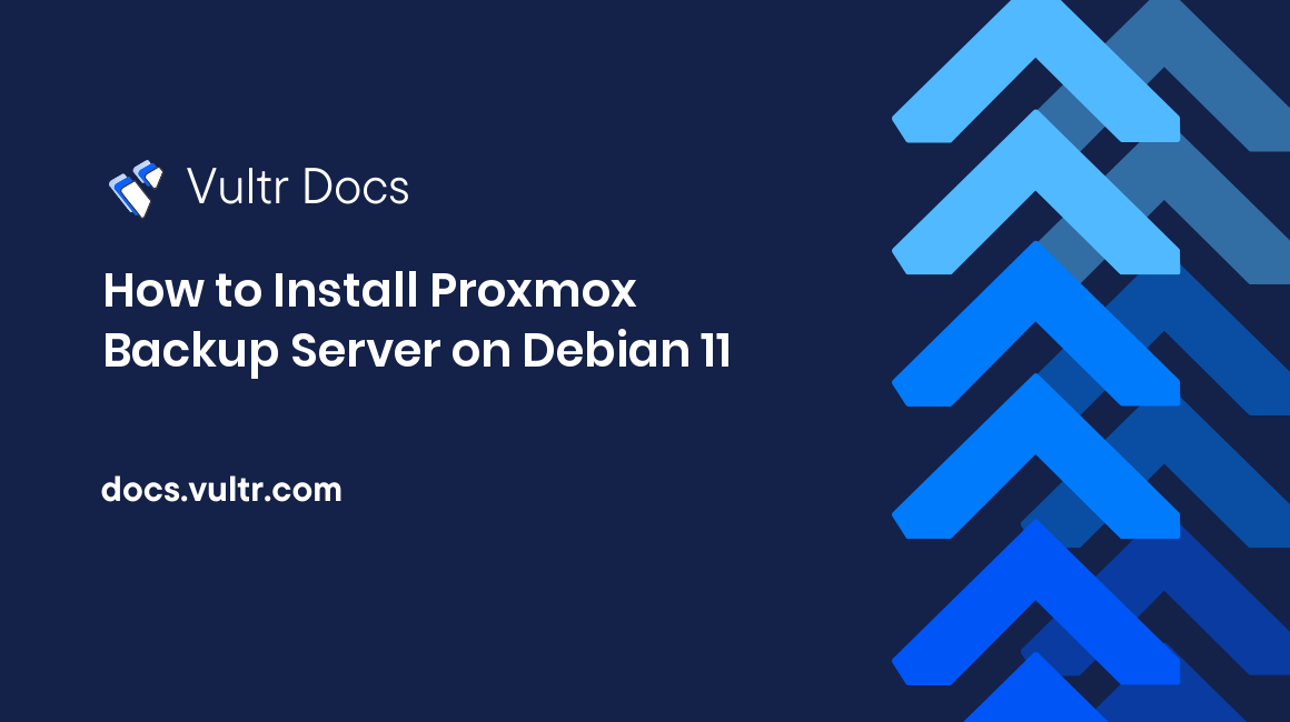 How to Install Proxmox Backup Server on Debian 11 header image