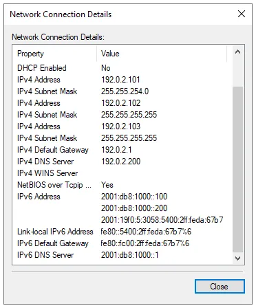 IPv6 Properties
