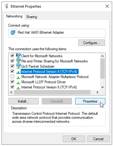 IPv4 Properties