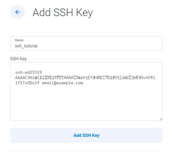 Add SSH Key