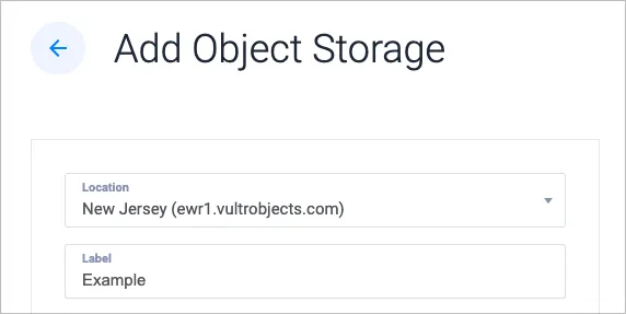 Add Object Storage