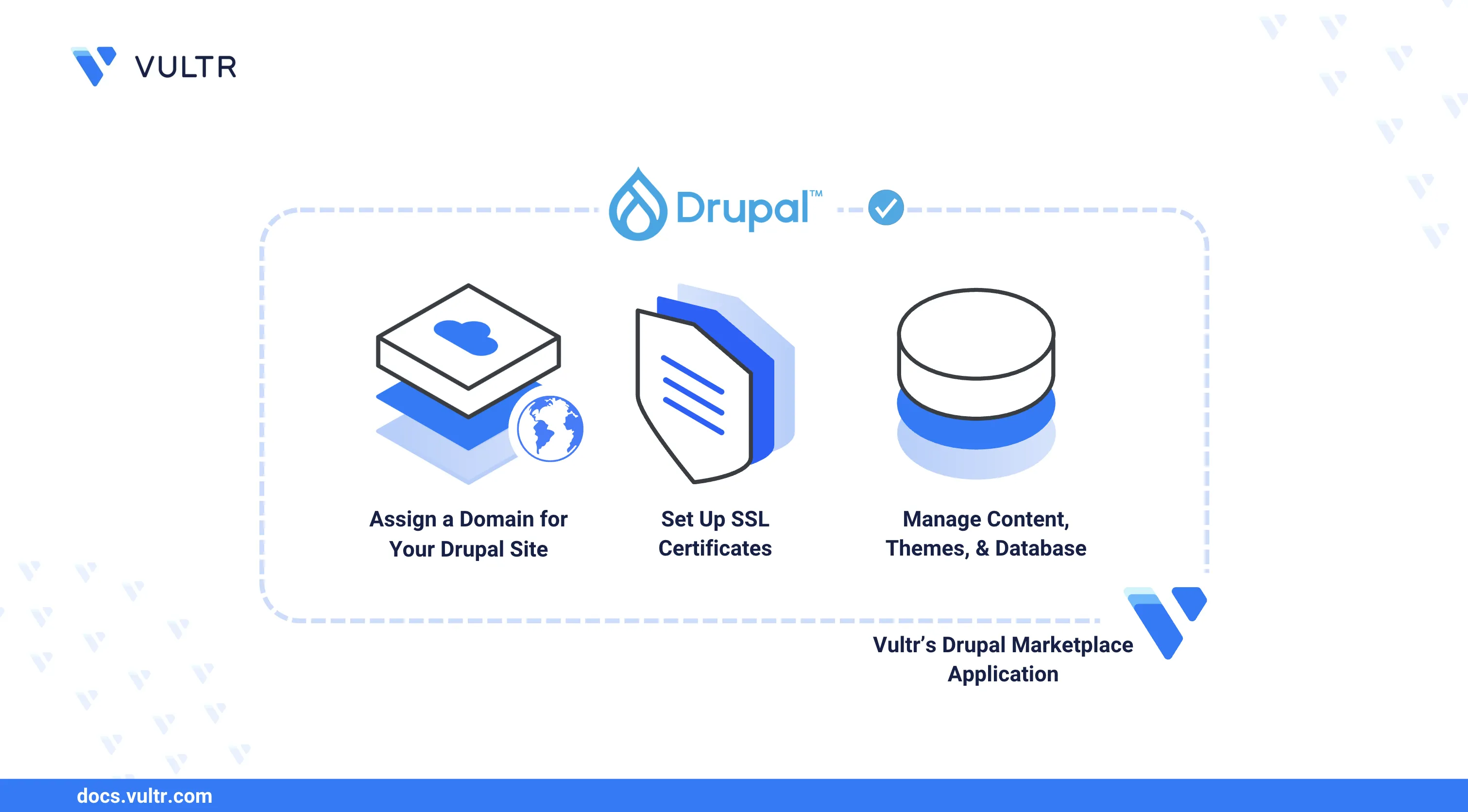 How to Use Vultr’s Drupal Marketplace Application header image