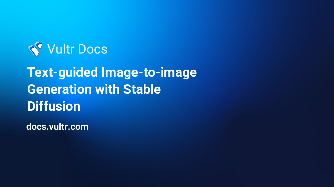 Text-guided Image-to-image Generation with Stable Diffusion header image