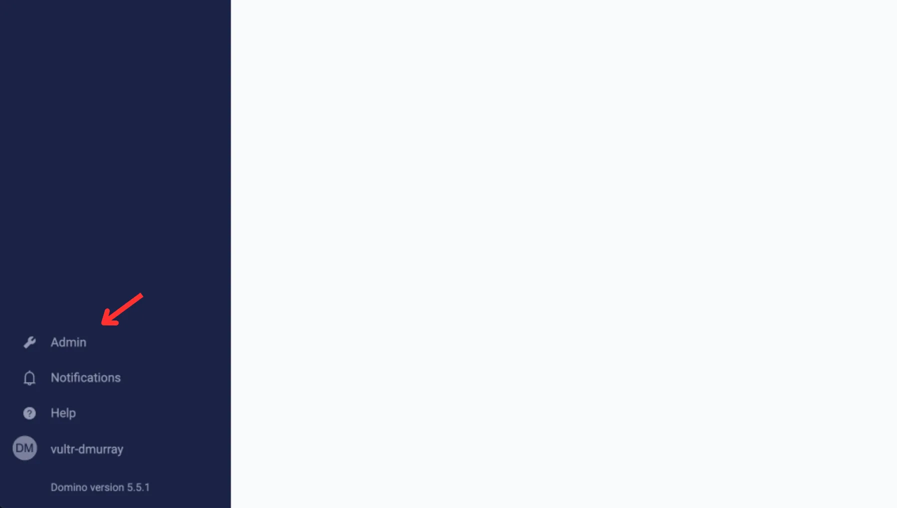 Domino Admin Section