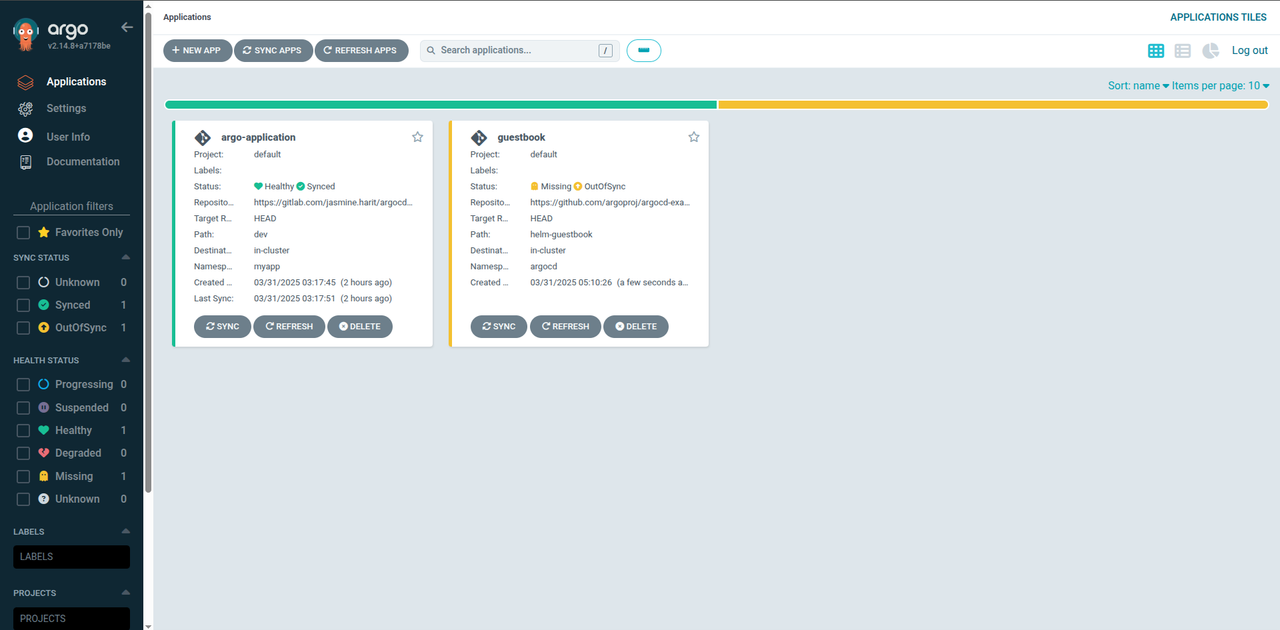 Argo CD Guestbook Application