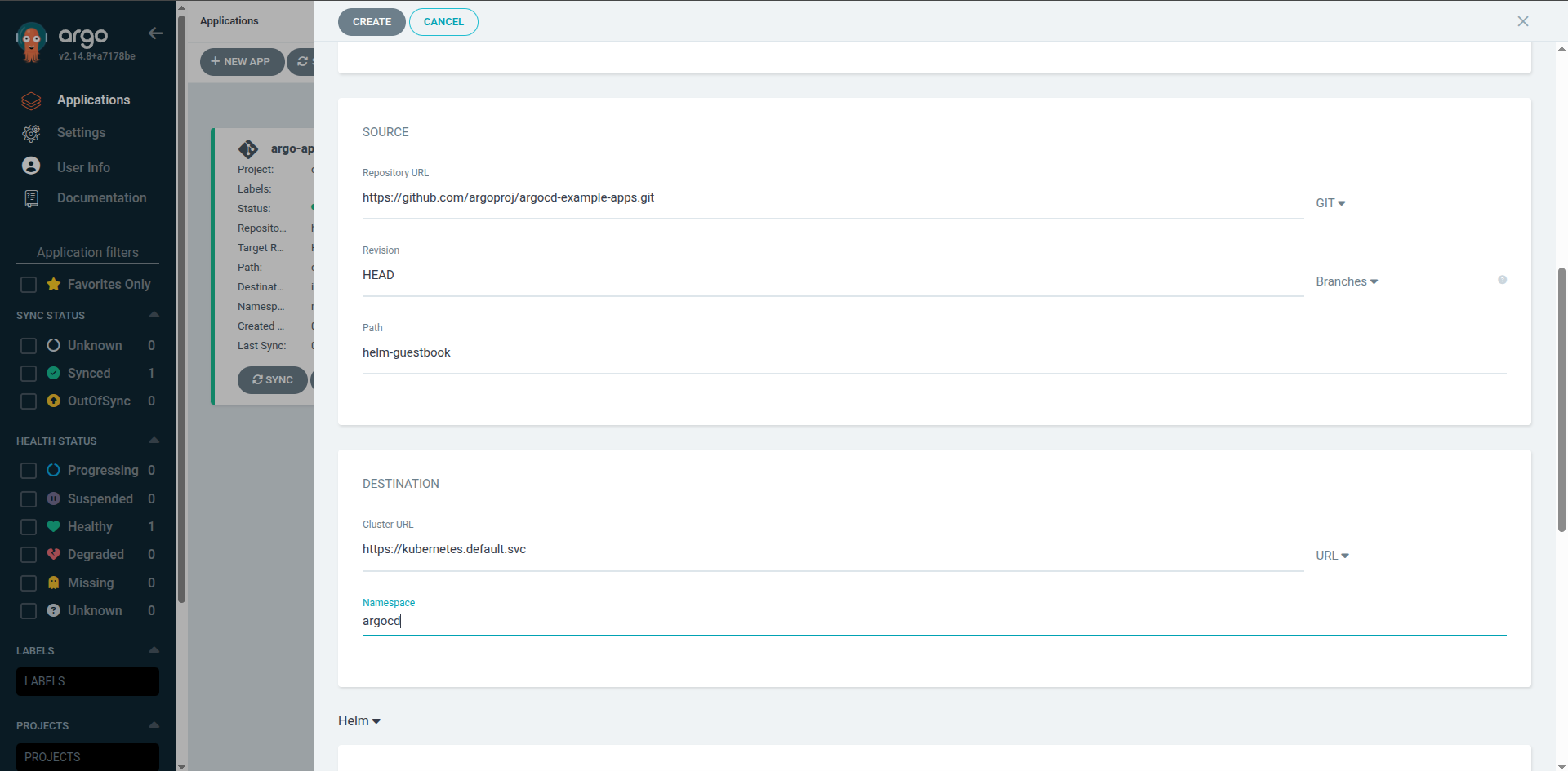 Argo CD Guestbook Application Configuration