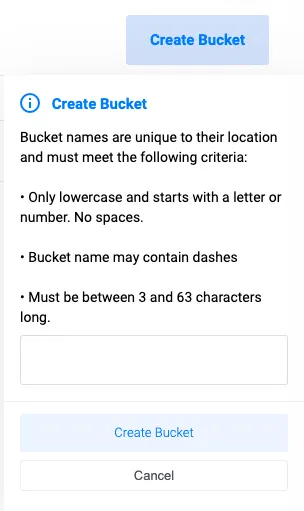 Create Vultr Object Storage Bucket