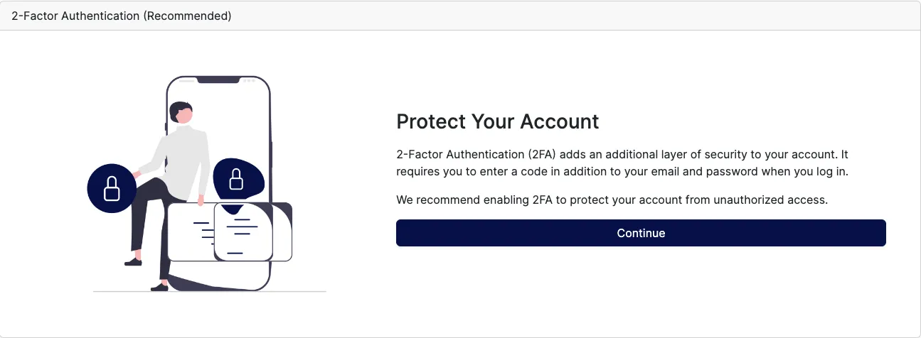 Vultr Creator Dashboard Profile 2FA