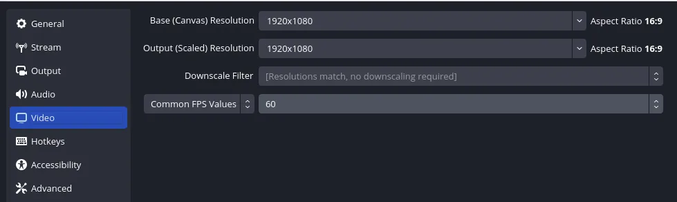 Set Up the OBS Video Output quality