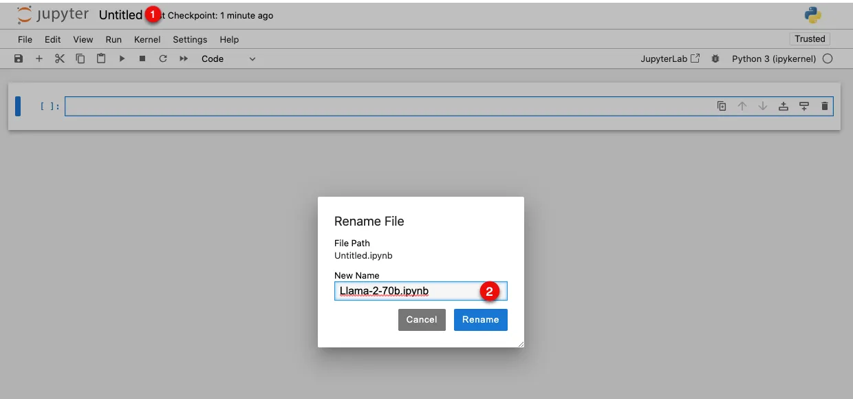 Rename Jupyter Notebook file