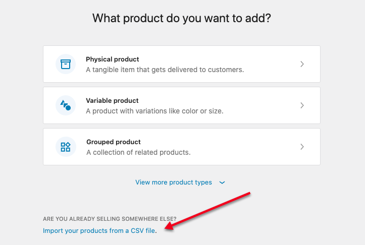 Add products to WordPress from SquareSpace