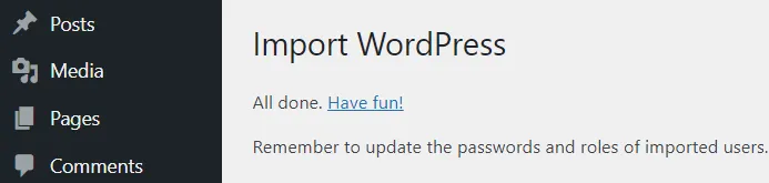Squarespace to WordPress complete
