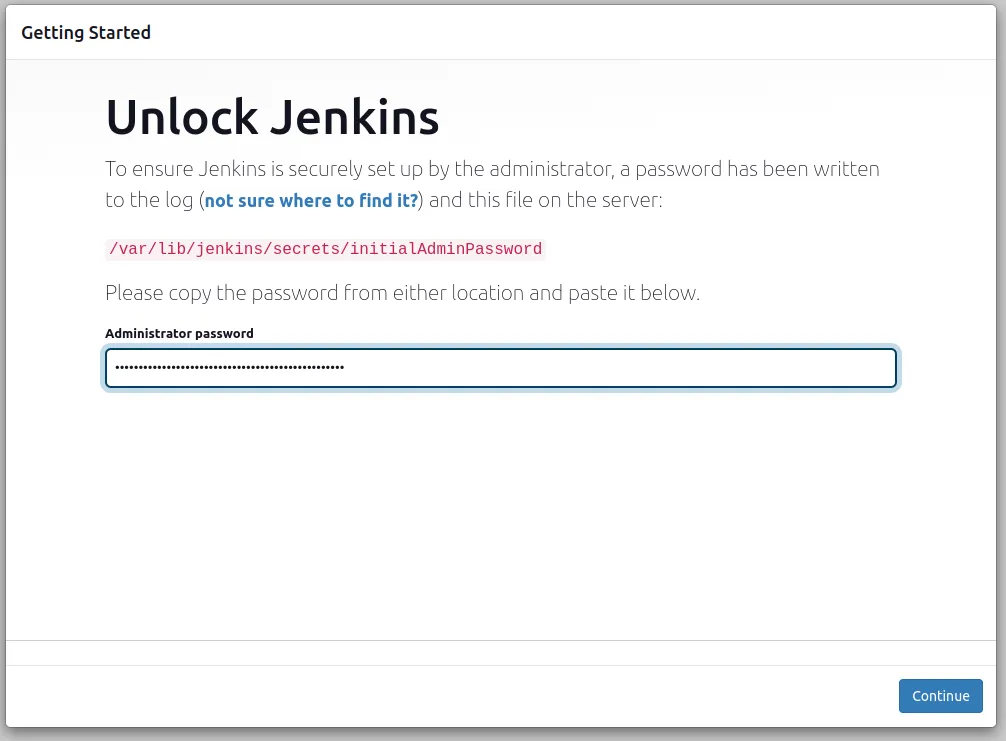 Unlock Jenkins
