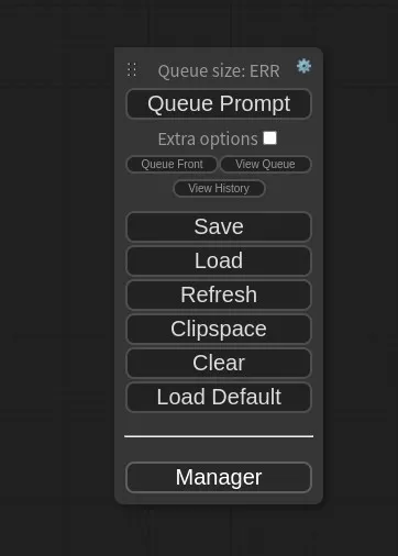 Access the ComfyUI Manager