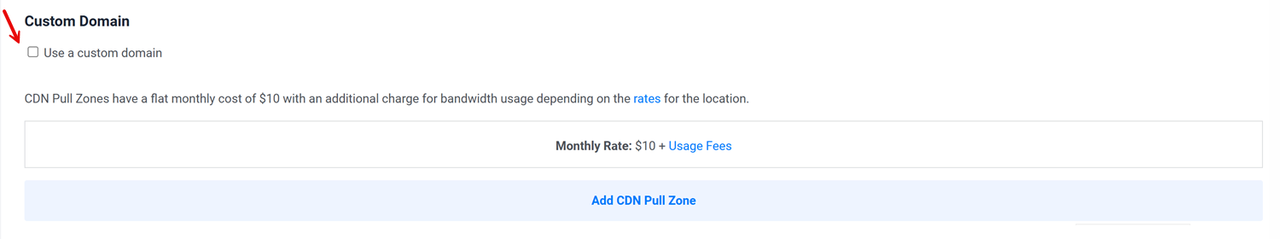 Apply a Vultr CDN Pull Zone Configuration