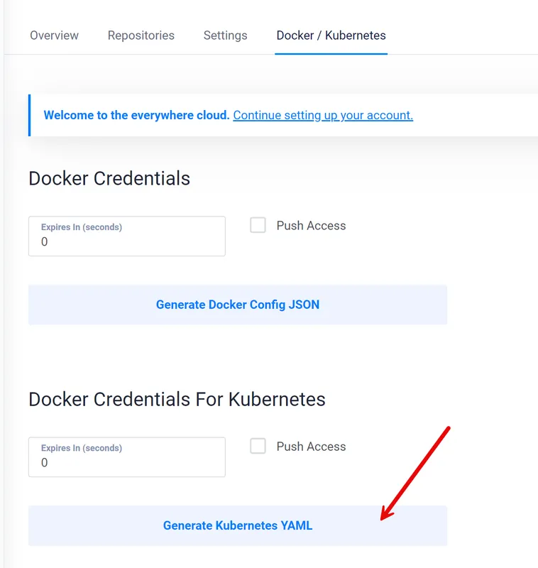 Generate a Vultr Container Registry Secret File