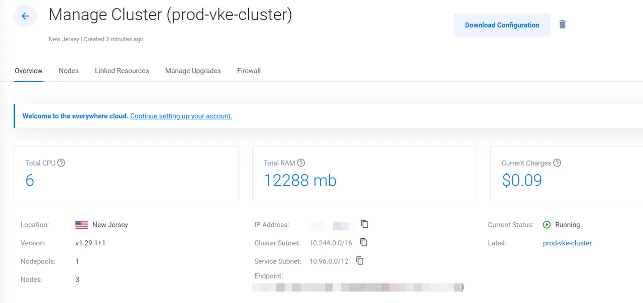 Deploy a VKE cluster with Terragrunt