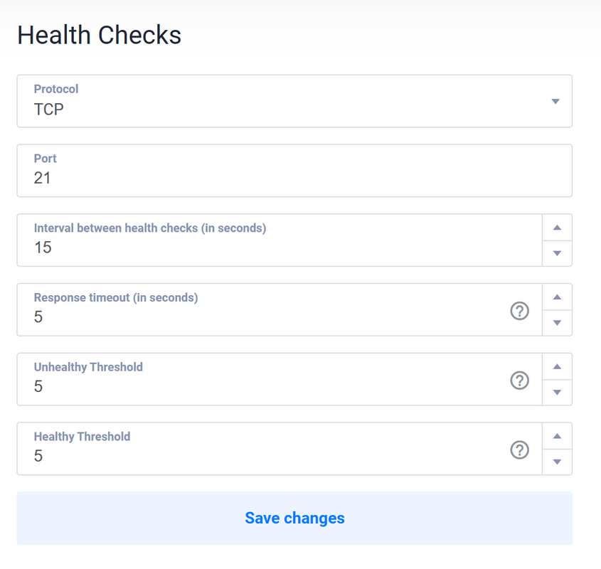 Setup Vultr Load Balancer Health Checks