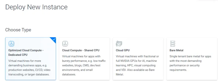 Image of server type