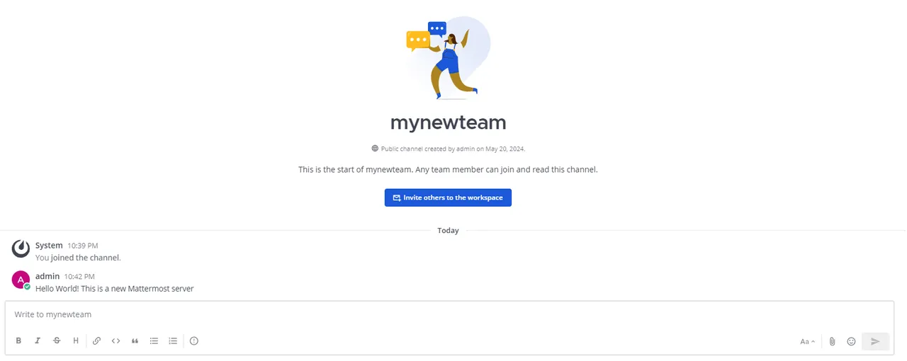 Send a Mattermost Channel Message