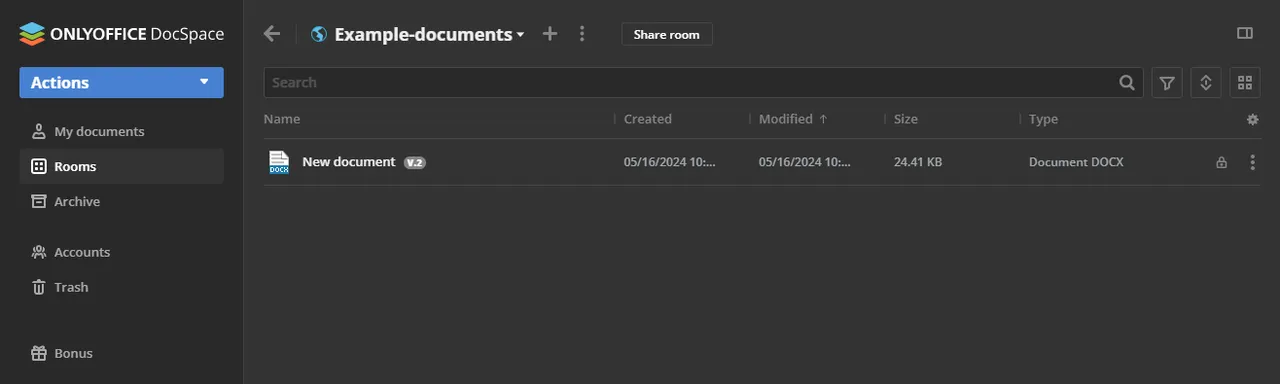 Create OnlyOffice documents using the OnlyOffice Desktop Editors Application
