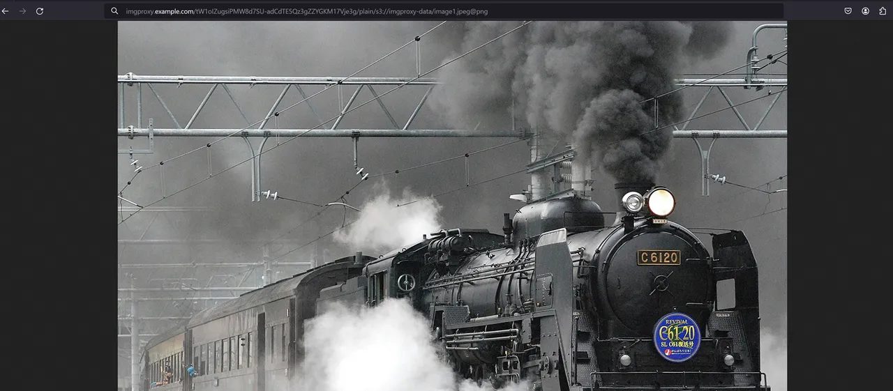 View an ImgProxy Processed Object Storage Image