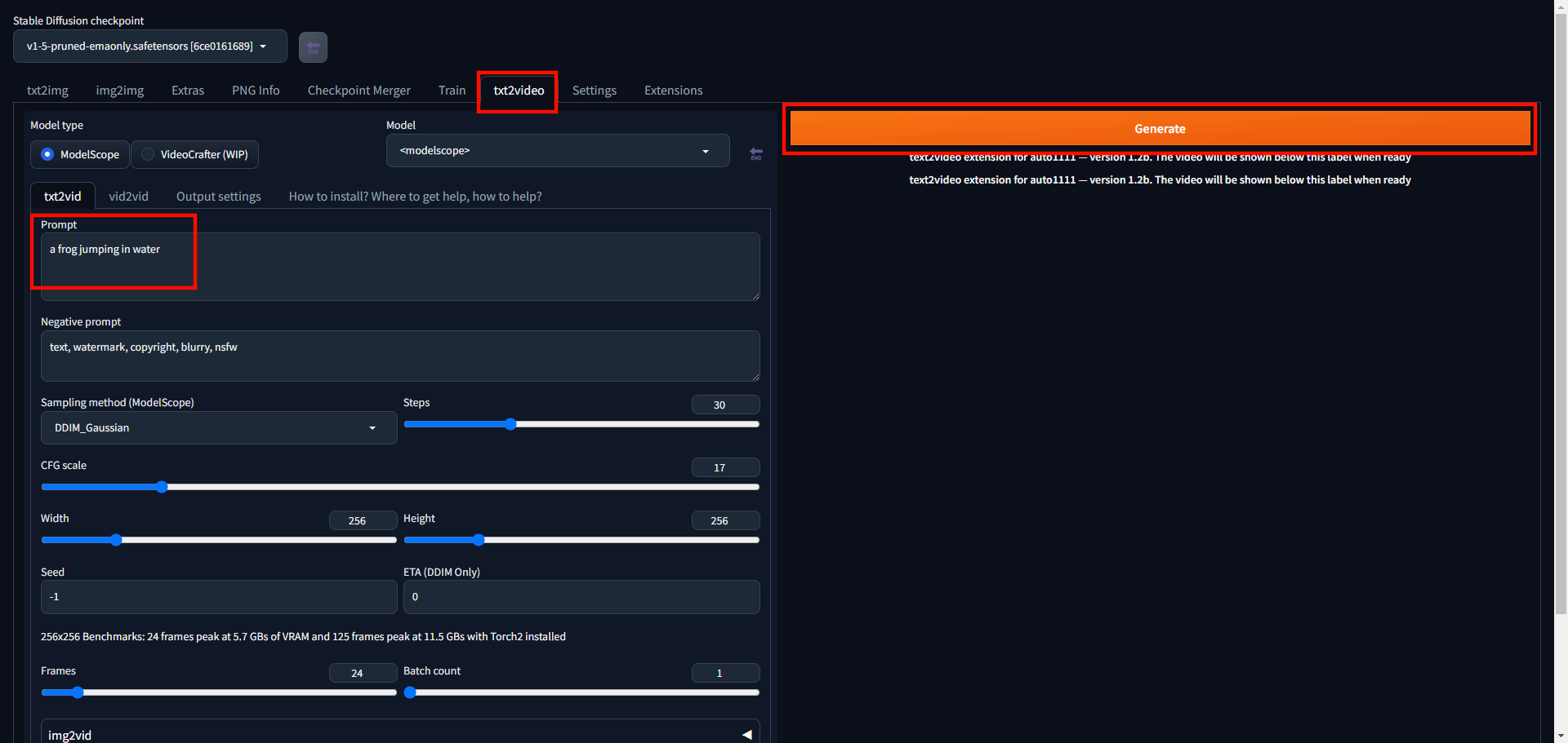 Generate a Video Using the Stable Diffusion Web UI