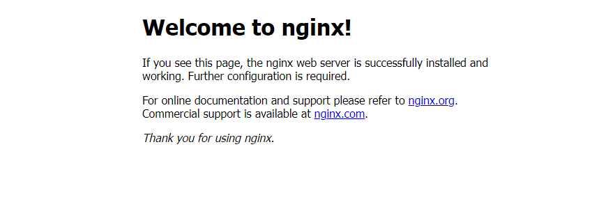 Nginx Default Page