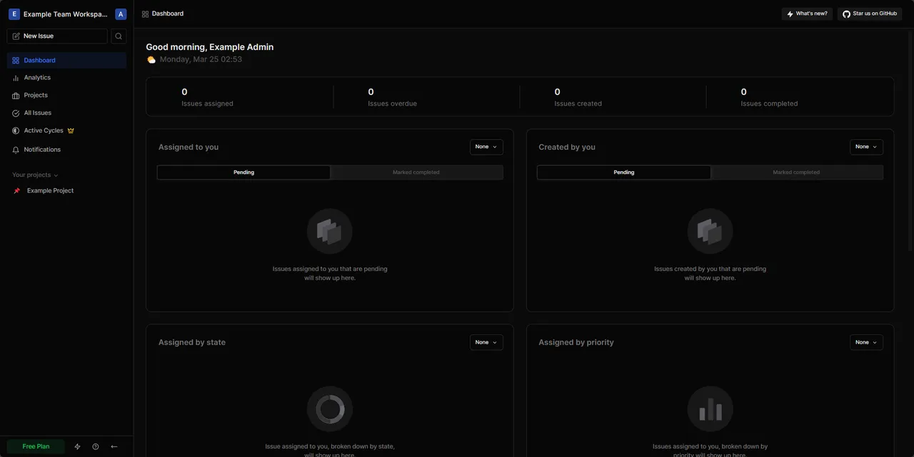 Access the Plane Workspace Interface