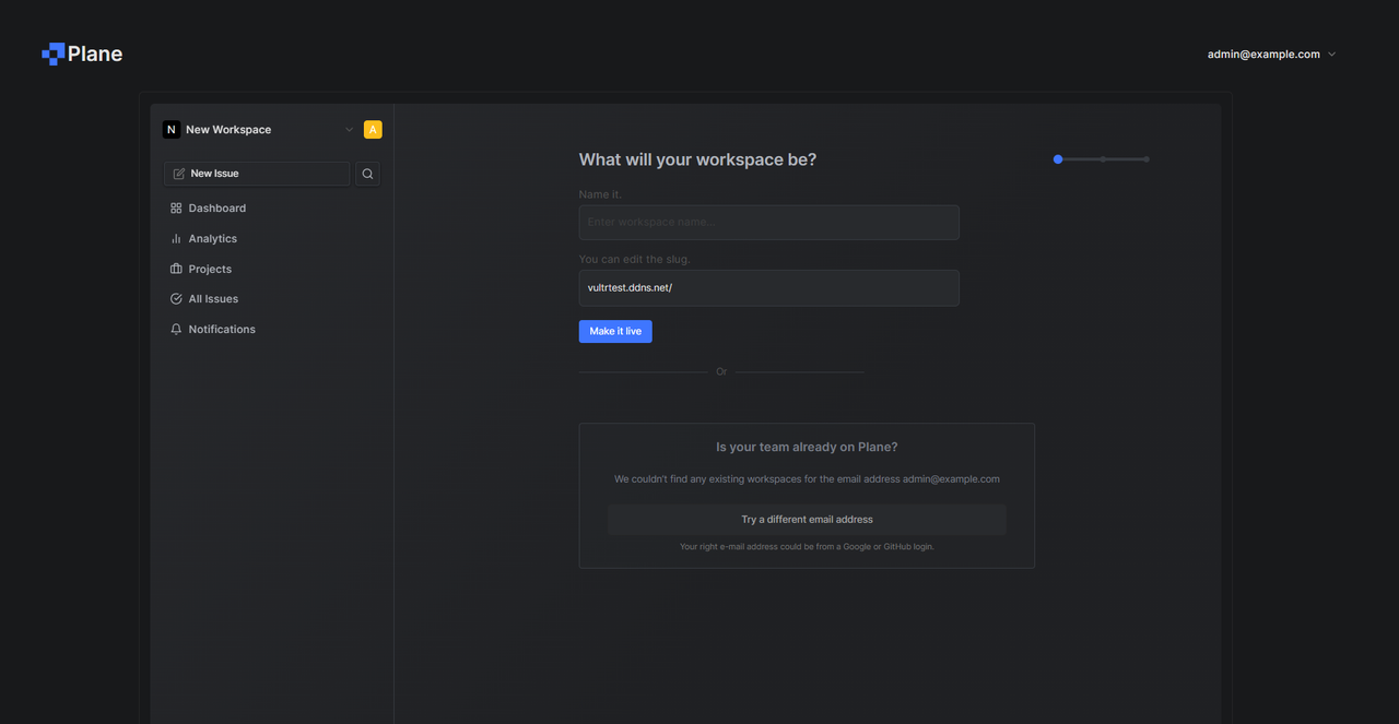 Invite new Plane Workspace members