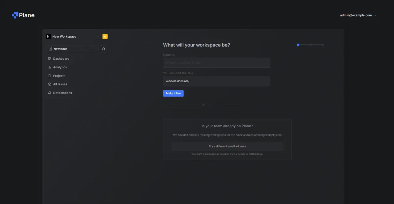 Invite new Plane Workspace members