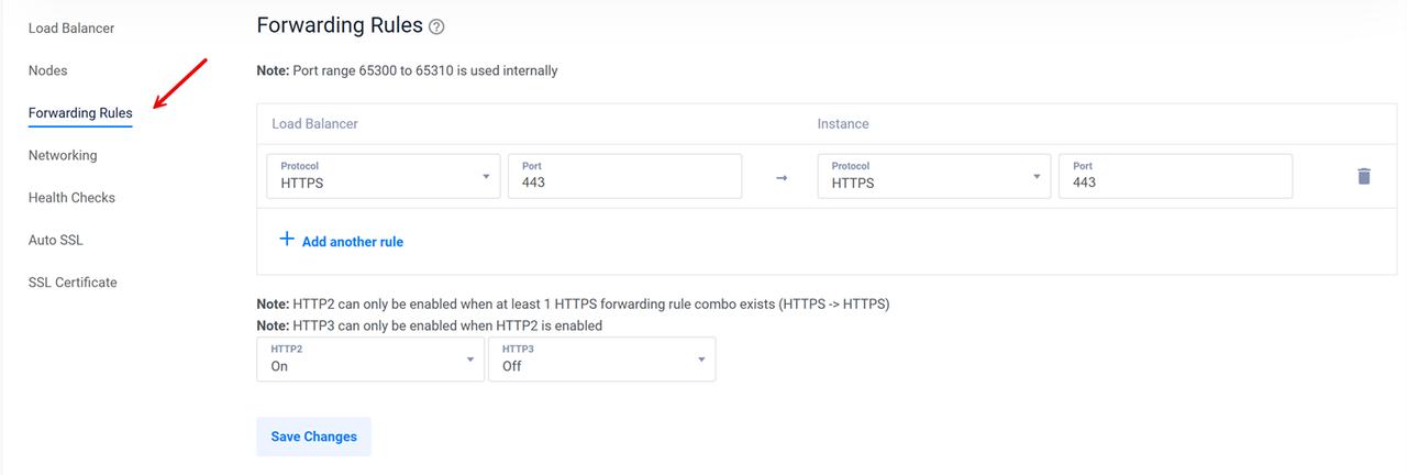 Access Forwarding Rules