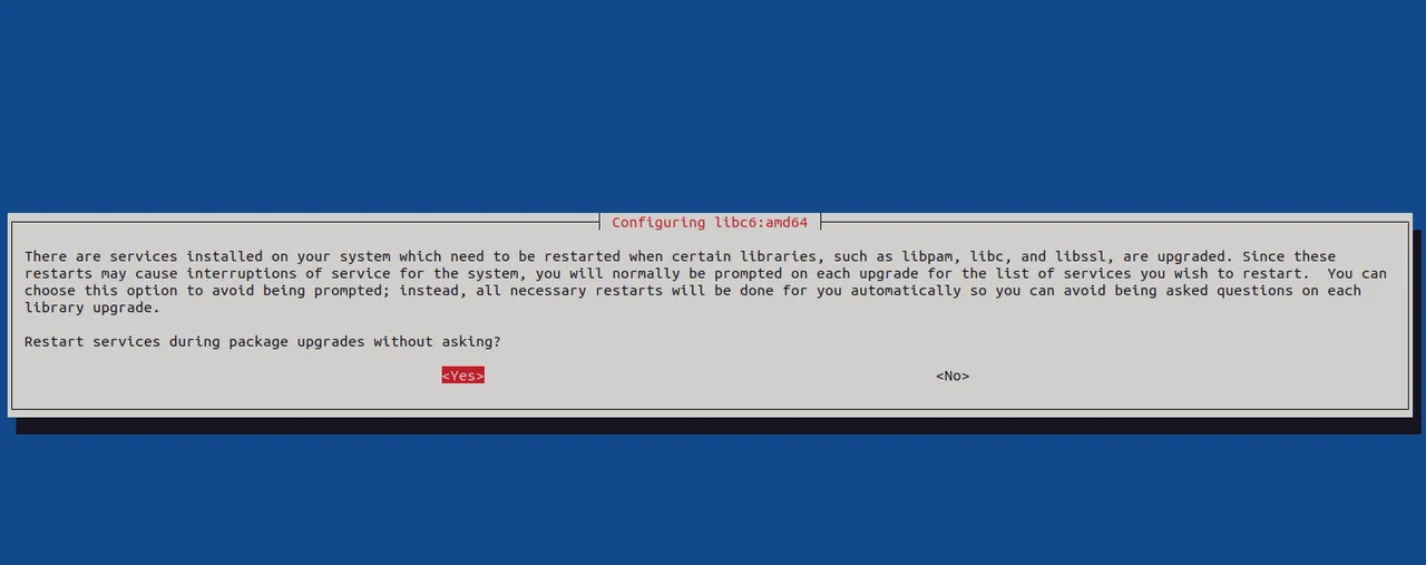 Restart service during package upgrades