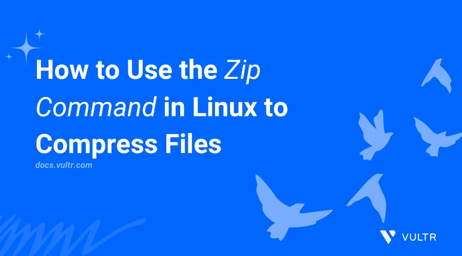 How to Use the Zip Command in Linux to Compress Files header image
