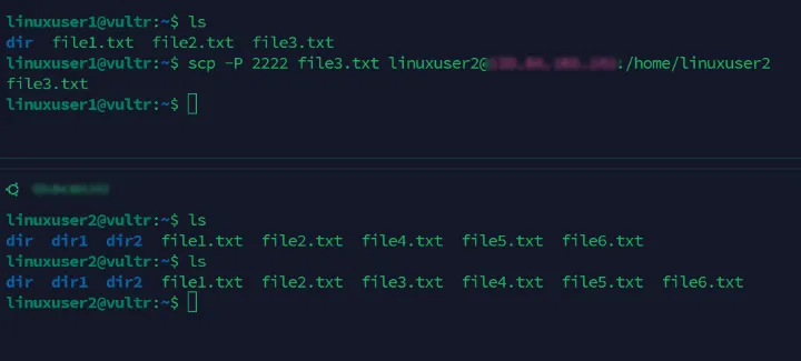 SCP using custom port