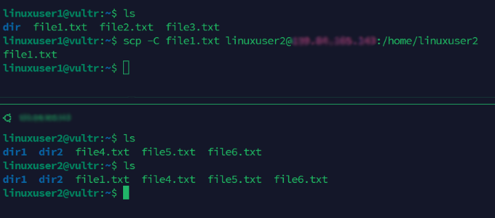 Enable transfer compression