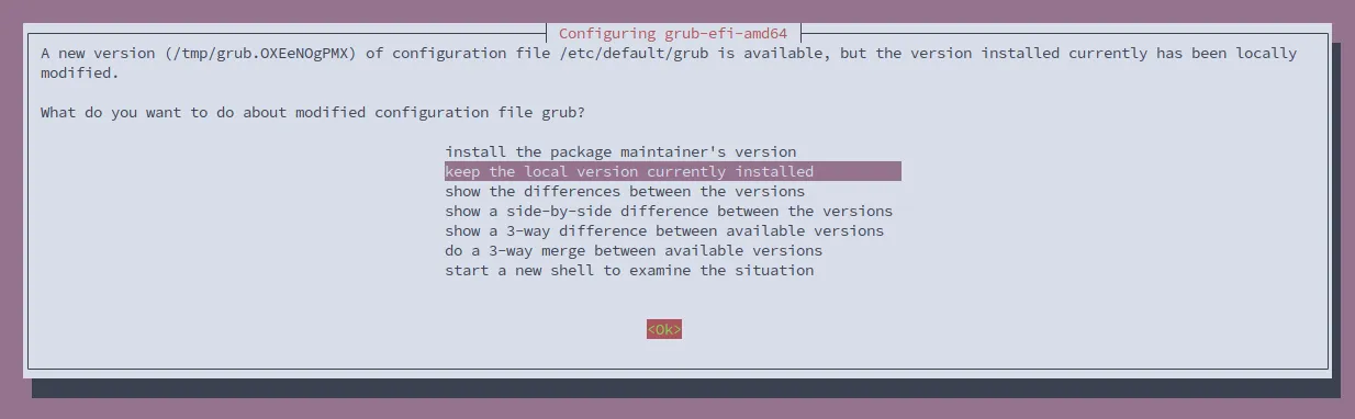 Grub File Option