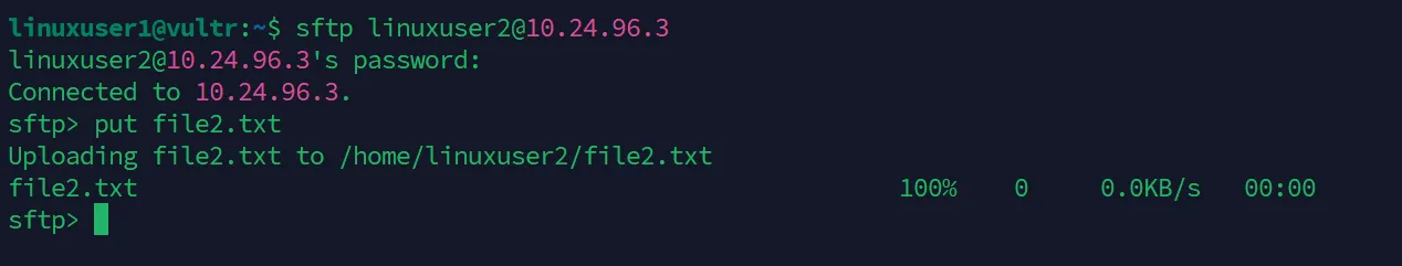 Copy a file using SFTP without password