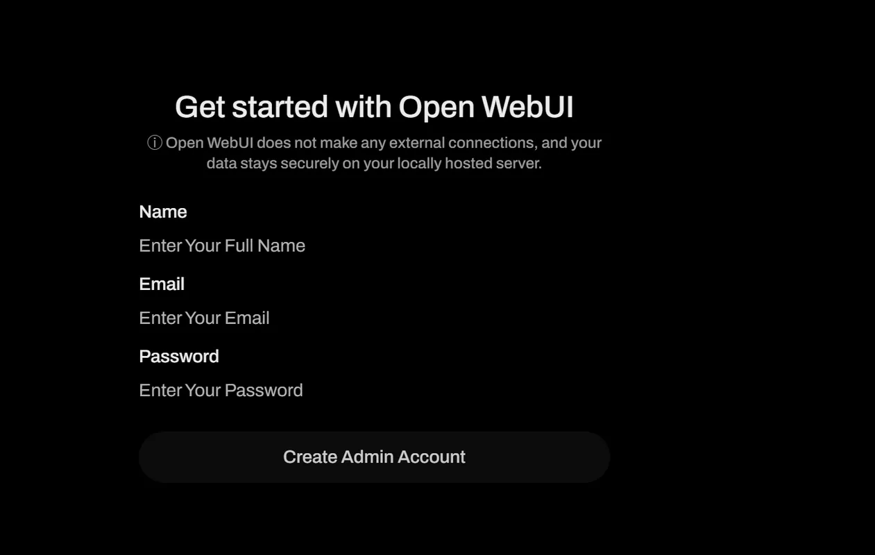 Login to Open WebUI