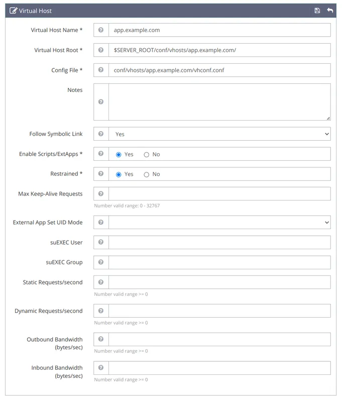 Add Virtual Host