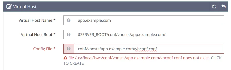 Prompt to create config file