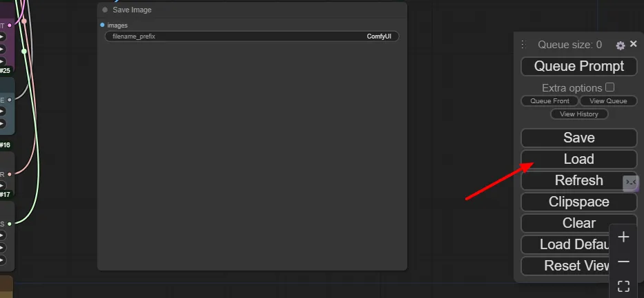 Load the Workload in ComfyUI