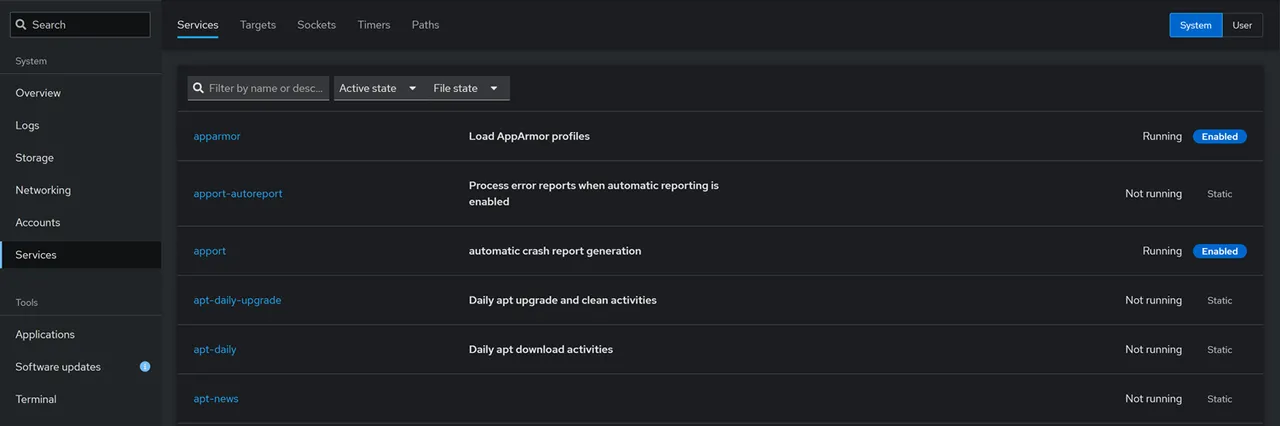 Manage System Services