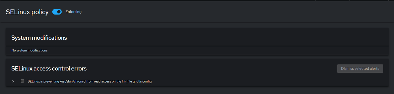 Manage SELInux