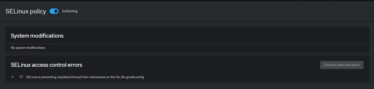 Manage SELInux