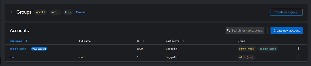 Manage Accounts