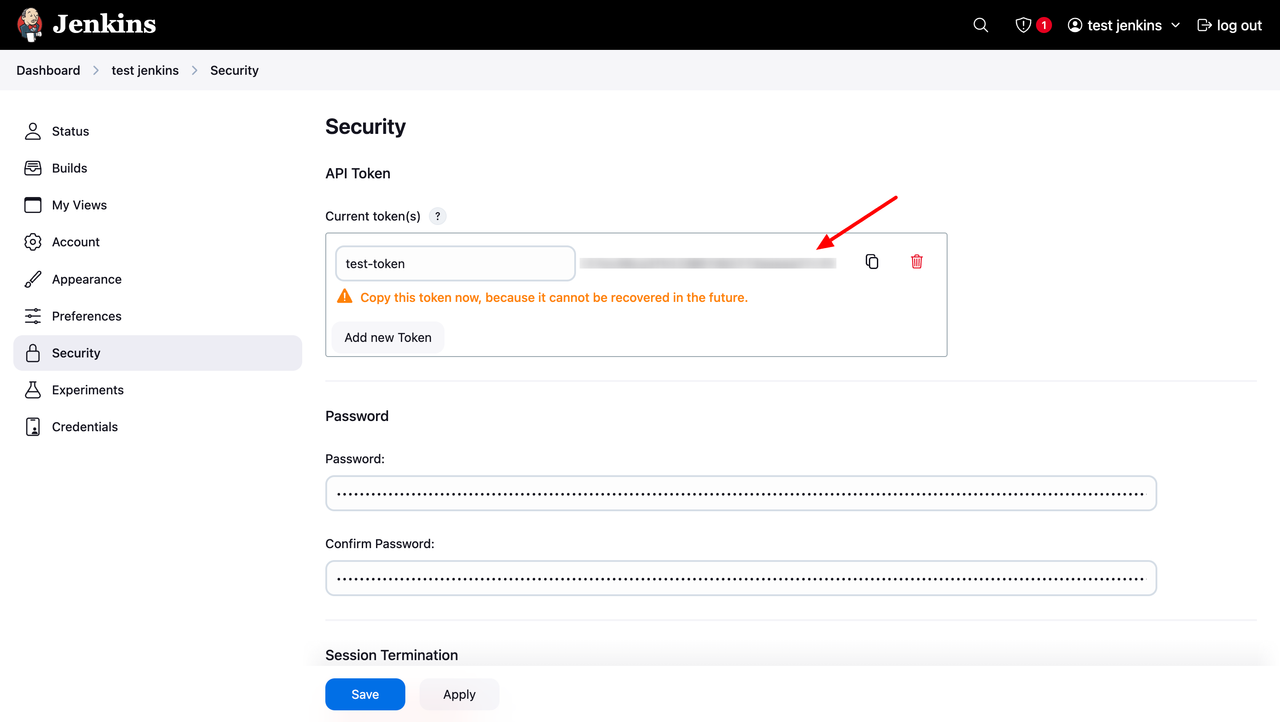 Generate API Token